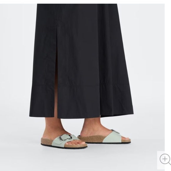 Birkenstock Women's Madrid Big Buckle Leather PatentShine Surf Green size 6 EU37 - Picture 2 of 5